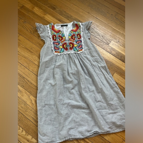 THML Embroidered Mini Dress - Picture 2 of 4